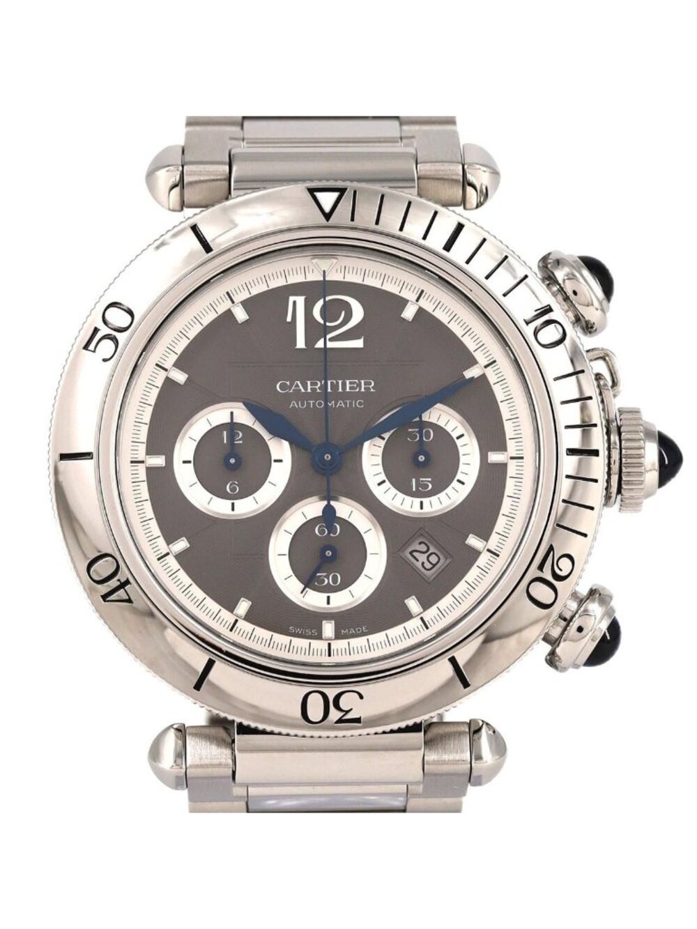 Cartier Pasha de Cartier Chronograph SS Automatic Bracelet